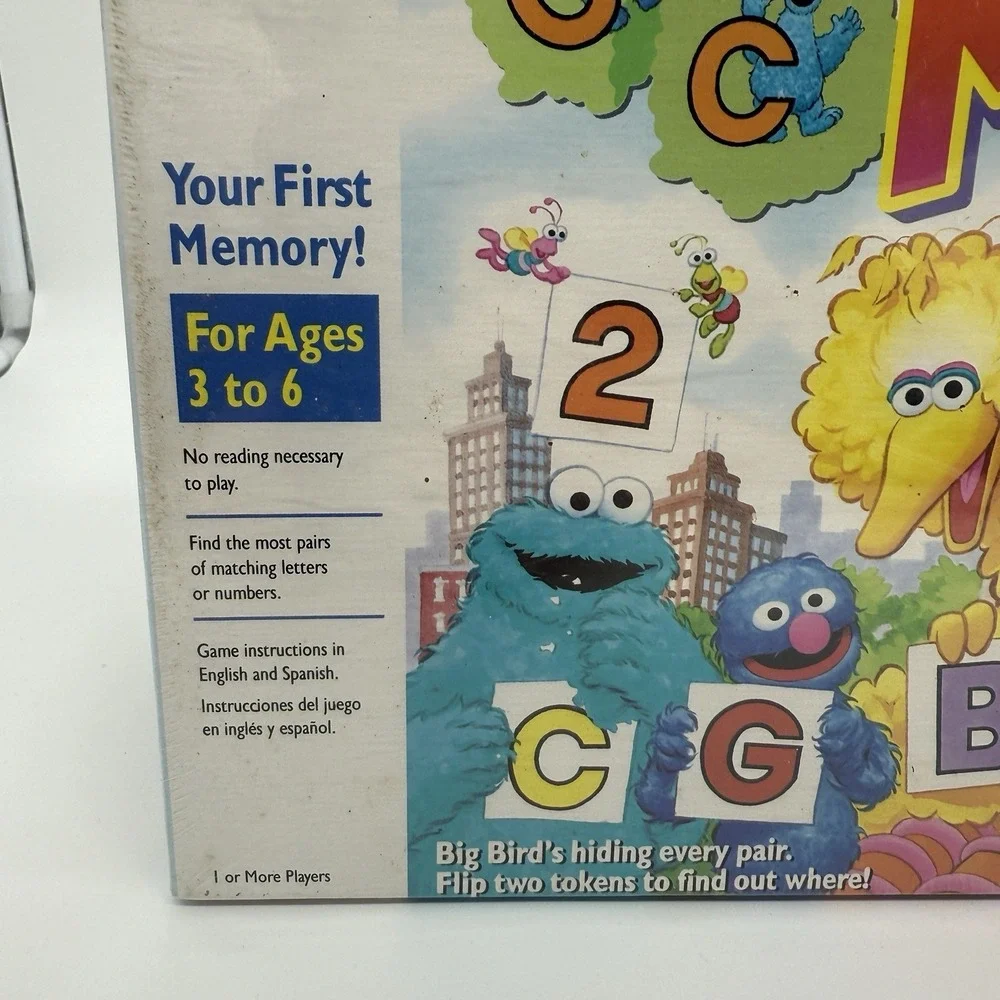 Vintage Sesame Street Memory Game 1991 Milton Bradley NEW SEALED‎